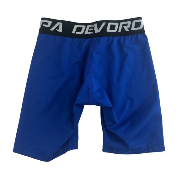 Devoropa Boys Compression Shorts Athletic Wear Blue Size XS - Picture 2 of 7